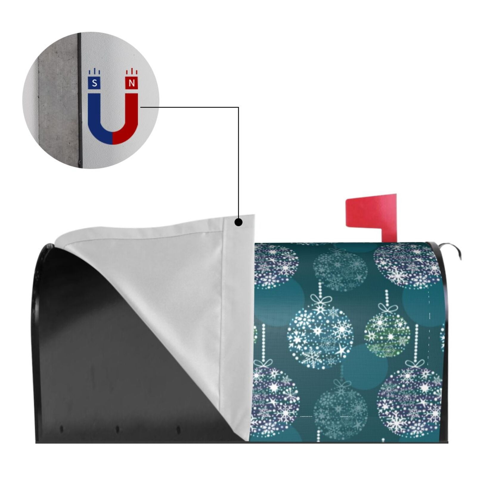 Kdxio Magnetic Mailbox Cover 21x18 in Mailbox Cover Outdoor Decoration Holiday Mailbox Covers for Home Garden Yard-21x18 in