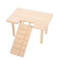thumbnail image 3 of LEEYNEER Decorative Chinchilla Toy Wear-resistant Hamster Platform Wooden Guinea Pig Ramp, 3 of 8
