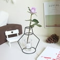 thumbnail image 3 of RYRDWP New Nordic Vase Black Minimalist Abstract Iron Brief Vase Flower Racks, 3 of 3