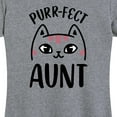 thumbnail image 3 of Instant Message - Purrfect Aunt - Women's Short Sleeve Graphic T-Shirt, 3 of 6