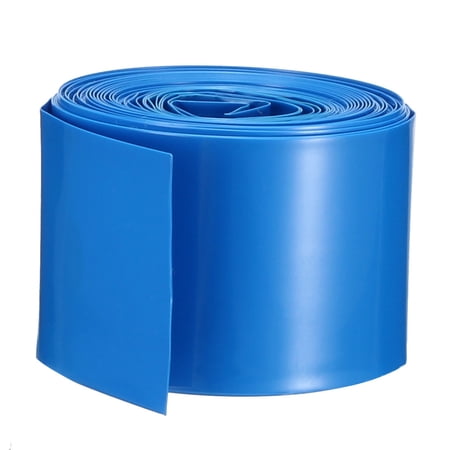 Heat Shrink Tubing Tube 29.5mm Battery Wrap for 18650 Battery 5M Blue