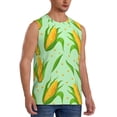 thumbnail image 2 of Balery Corn 7 Men's Sleeveless Muscle Shirts Workout Tank Top, Moisture Wicking, Odor Protection-Large, 2 of 8