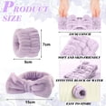 thumbnail image 2 of Diadema de spa para lavarse la cara y correa de muñeca a juego, diadema difusa para el cuidado de la piel para adolescentes y niñas, diadema suave para maquillaje facial para niños, 2 of 5