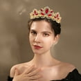 thumbnail image 5 of Corona para novia reina princesa niñas en boda cumpleaños desfile, con diadema de peine, para mujeres y niñas, 5 of 5