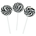 thumbnail image 2 of Black & White Swirl Lollipops, 24 Pieces, Bulk set of 24 Individually Wrapped Lollipops, Great for Wedding, Birthday, Events and Christmas, 2 of 3