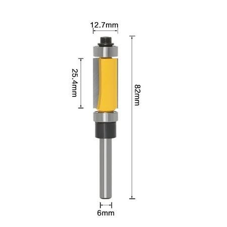 

1PC 6MM Shank Milling Trimming Cutter Double Bearing Straight Flush Router Bit
