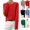 Deep Red, variant on HAJWOH Sweaters for Women Crewneck Knitted Warm Pullover Long Sleeve Elegant Soft Pullover Sweater