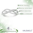 thumbnail image 4 of Vir Jewels 1/3 CTTW Lab Grown Diamond Wedding Band in Sterling Silver Female Adult, 4 of 5