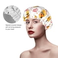 thumbnail image 2 of Kdxio Cute Duck Print Shower Cap for Women,Elastic and Reusable,Double Waterproof Layers Bathing Hat, 2 of 6