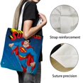 thumbnail image 3 of Superman Bolso de tela con estampado de lienzo para mujer, bolsa de compras reutilizable y estética, con cremallera interior, regalo para mujer,40*40cm., 3 of 6