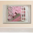 thumbnail image 3 of Glimpse into Cherry Blossom in Spring out of Open Window Canvas Wall Art Stretched Canvas Prints , Giclee Printing Ready to Hang - 24" x 36", 3 of 4