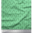 thumbnail image 1 of Soimoi Green Cotton Duck Fabric Seal Leaves Printed Craft Fabric by the Yard 44 Inch Wide, 1 of 3