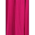 thumbnail image 5 of Women's Plus Size Casual 3/4 Sleeves Basic A-Line Pleated Solid Midi Dress, 5 of 6
