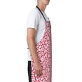 thumbnail image 3 of Lsque Red Flowers Waterproof Apron Chef Aprons for Men Heavy Duty Chemical Work Apron Extra Long Grilling Aprons with Adjustable Bib Apron, 3 of 9