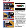 thumbnail image 3 of Pilas AA/AAA/C/D/9V/1,5V Pila de botón universal Medidor codificado por colores Indicador de voltaje Comprobador, 3 of 5