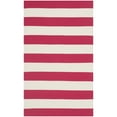 thumbnail image 3 of SAFAVIEH Montauk Saranna Striped Cotton Runner Rug, Red/Ivory, 2'3" x 11'7", 3 of 10