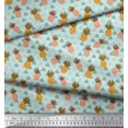 thumbnail image 3 of Soimoi Cotton Cambric Fabric Tree & Pine Fruits Printed Fabric 1 Yard 42 Inch Wide, 3 of 3