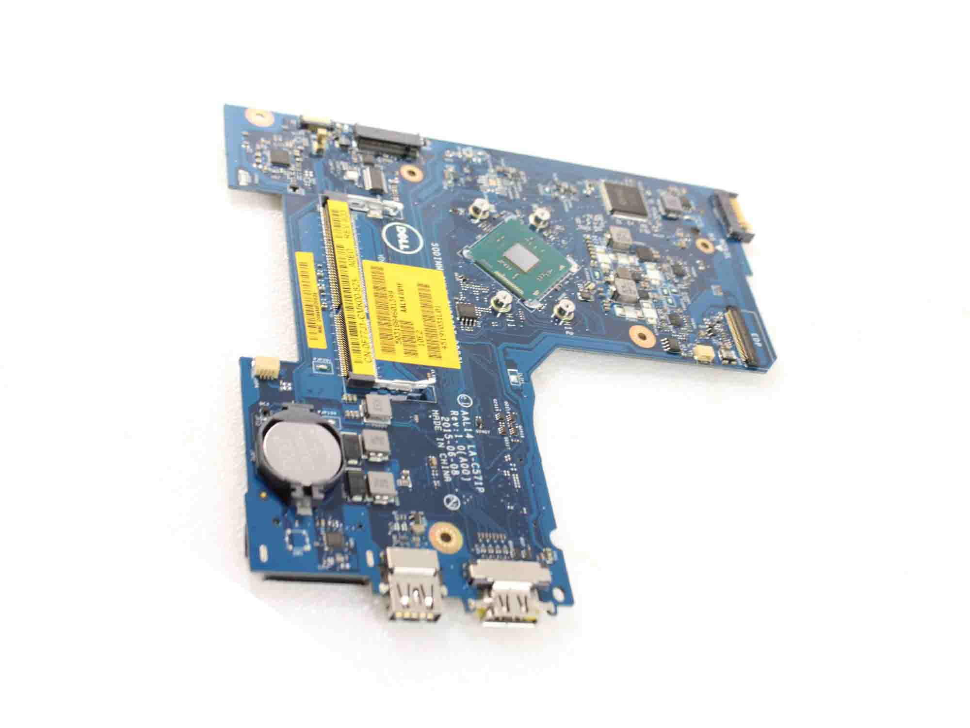 Dell Inspiron 15 5552 Notebook Motherboard Intel Pentium N3700 1.6GHz DDR3 HDMI Ports USB LA-C571P SR29E F77J1 0F77J1 CN-0F77J1