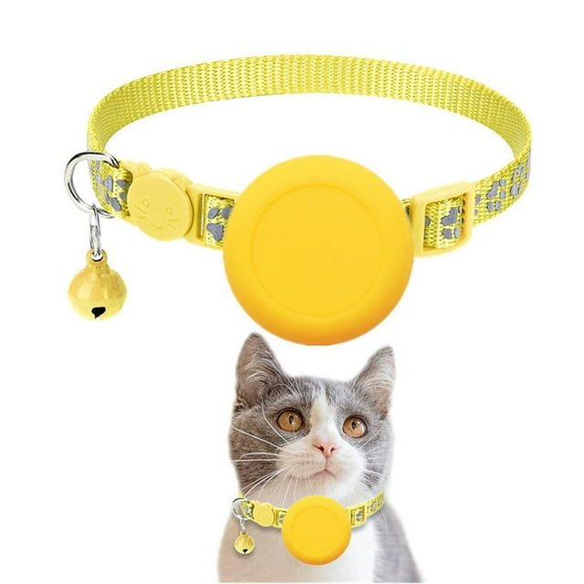 Daily Mix Store Collier pour Chat pour - Collier pour Animal Réfléchissant à Boucle Détachable, Support Léger et Imperméable avec Clochette, Colliers Ajustables en Nylon et Silicone de 7,5 à 12,5 Pouces pour Chats Chatons Chiots