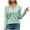 Green, variant on tarylea Trendy Tops for Women V Neck Chest Button Blouse Long Sleeve Fall Spring Shirts Casual Loose Tops