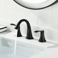 thumbnail image 5 of PARLOS Widespread 2 Handles Bathroom Faucet with Metal Pop Up Sink Drain and cUPC Faucet Supply Lines,Oil Rubbed Bronze, 5 of 11