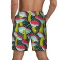 thumbnail image 4 of Haiem Green Mushroom Mens Swim Trunks with Compression Liner 2 in 1 Swimming Shorts Stretch Swimwear Quick Dry,Board Shorts-Medium, 4 of 9