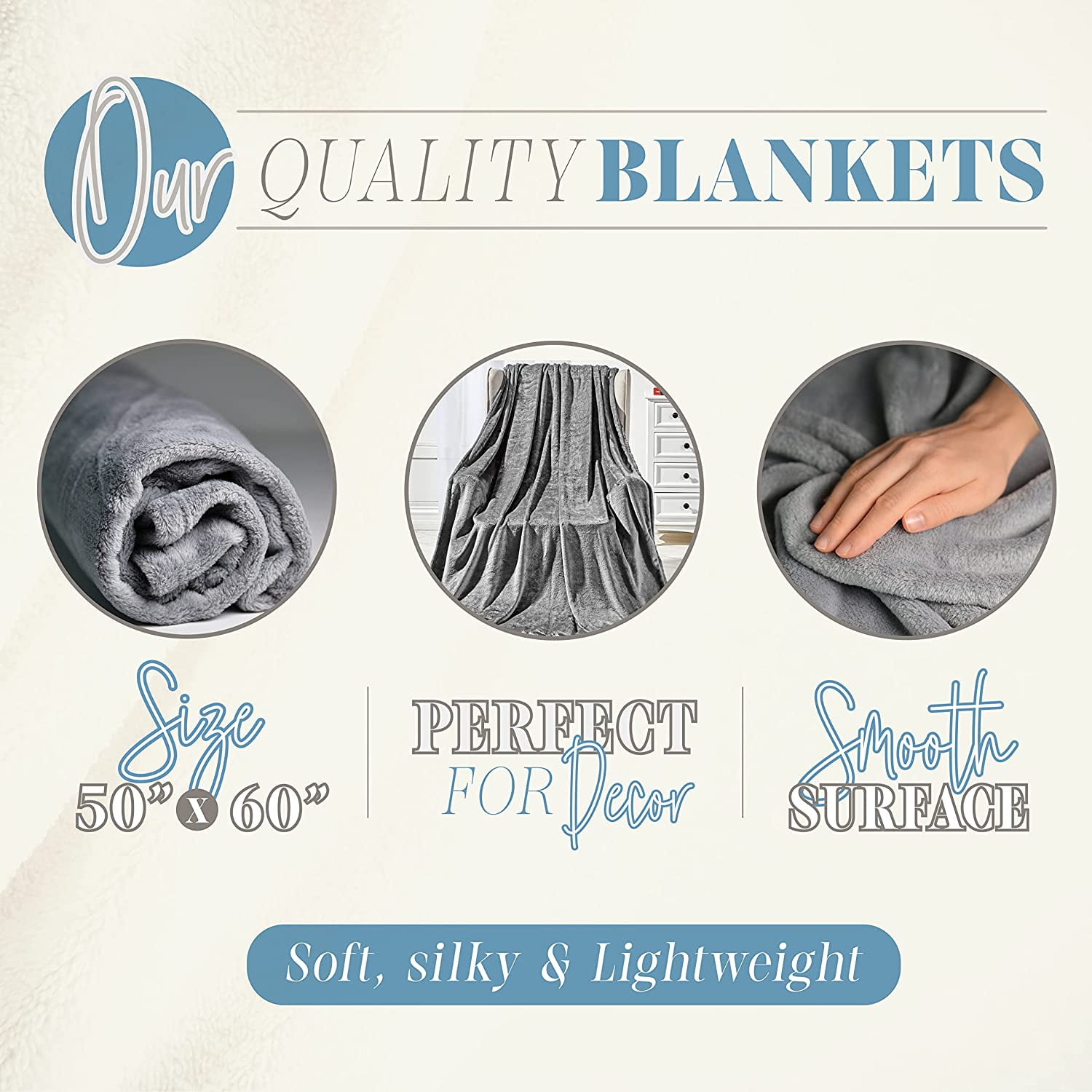 Elegant Comfort Lightweight Printed Throw Blanket- All Season, Ultra Soft, Cozy and Plush- Decorative Throw Blankets, Perfect for Lounging, 50 x 60 inches, Aiden, Throw Blanket