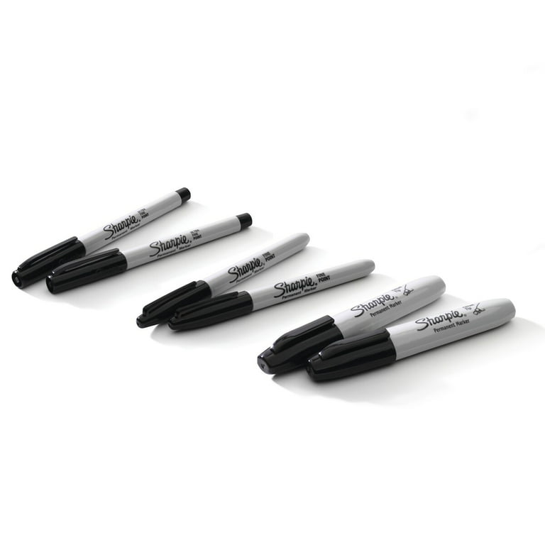 Fine/Ultra Fine/Chisel Tip Permanent Markers, Black, Pack of 12 -  SAN2164645, Sanford L.P.