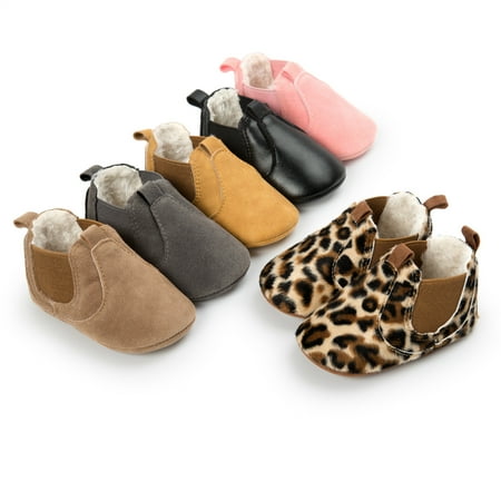 Yoyauz Newborn Cotton Boots Anti Slip Sole for Toddler Boys Girls Baby Winter Warm Wool Comfort Socks Shoes 0-1 Years Old