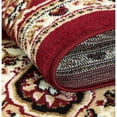 thumbnail image 5 of Princess 5x7  Oriental Medallion Area Rug  811 in Burgundy Burgundy, 5 of 6