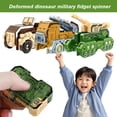 thumbnail image 2 of Unique Dinosaur Finger Gyroscope, Creative Military Tank Design, Durable Plastic Material, Multifunctional Stress Relief Toy for All Ages, 2 of 8