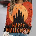 thumbnail image 6 of Meichang Womens Casual Sweatshirts Halloween Graphic Sweatshirt Party Tops Fall Long Sleeve Crewneck Sweatshirts Holiday Cozy Pullover, 6 of 8