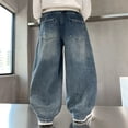 thumbnail image 4 of JUMEYU Kids Jeans Boys' Denim Jeans, Elastic Waist Pants for Kids Size 9-10 (Blue,9-10 Years), 4 of 5