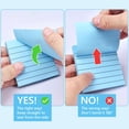 thumbnail image 3 of suxuMhao Adhesive Notes 3x3in Light Blue - 8 Packs Self-Stick Notes, 80 Sheets Per Pad Lined Sticky Memo, Annotation Tabs Reminder Tabs for Home Office, Total 640 Sheets Sticky Notes, 3 of 3