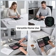 thumbnail image 5 of Hendoct Black Silent Calculator with Handwriting Tablet, 12-Digit Dual Power Desk Tool, Stylus for Office School Gift, 5 of 10