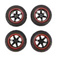 thumbnail image 4 of for 1:10 Car 75mm Rubber Tires and Wheel Rims for 1/10 Scale 94123 RC on Road Car0226, 4 of 6