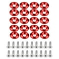 thumbnail image 2 of 20Pcs Aluminum Bumper Washer Bolt Kit Universal Fit Anodized Billet Aluminum Decorative Engine Bay Dress Up Compact Lightweight, 2 of 7