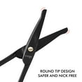 LIVINGO 3.75” Nose Hair Trimming Scissors, Curved Rounded Tip, Personal