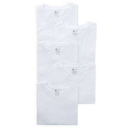 Men's Reebok 00CPT01 Sport Cotton Jersey Crew Neck T-Shirts - 5 Pack