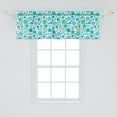 thumbnail image 2 of Polka Dots Window Valance, Pastel Big Little Circles Polka Dots Mosaic Artist Creativity Design, Curtain Valance for Kitchen Bedroom with Rod Pocket, 54" X 18", Sea Green Turquoise, by Ambesonne, 2 of 3