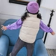 thumbnail image 4 of XIMIN Toddler's Corduroy Puffer Vest Stand Collar Zip Snap Button Sleeveless Jacket Winter Coat Baby Down Coat Thick Warm Coat Padded Quilted Vest Waistcoat, 4 of 6