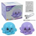 thumbnail image 1 of Baby bath water toy - 2 pack Light Up Bath Toy Sprinkler for Babies, Rechargeable Bathtub Pool Water Toys Baby Gifts for Toddlers, Shower Essentials (blue Octopu and Purple Octopu), 1 of 3