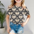 thumbnail image 2 of Godom Girls Super Soft Short Sleeve T-Shirts Quick Dry T-Shirts Kids Summer Fashion Tops Tees, 2 of 5