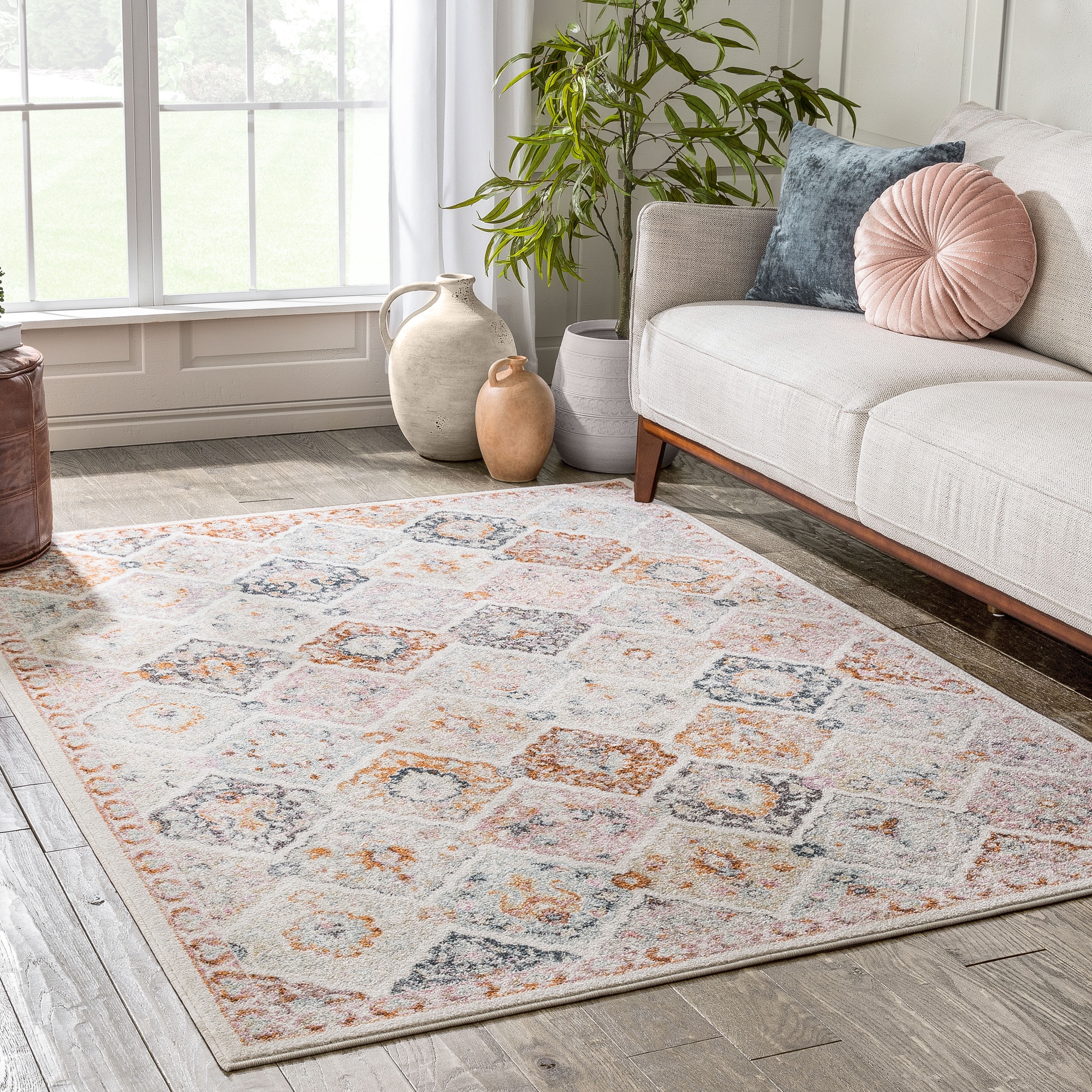 Well Woven Rodeo Oriental Area Rug, 5' x 3', Durable, Longer Lasting Rug, Global Inspired Bohemian Pattern, Super Soft Pile