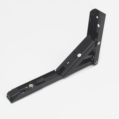 

2PCS Stainless Steel F-Brackets Folding Wall Shelf Partition Support Frame