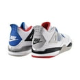 thumbnail image 3 of Air Jordan 4 Retro SE Little Kids' Shoes White-Military Blue-Fire Red bq7669-146, 3 of 6