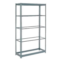 Global Industrial Extra Heavy Duty Shelving 36"W x 18"D x 72"H With 5 Shelves, No Deck, Gray