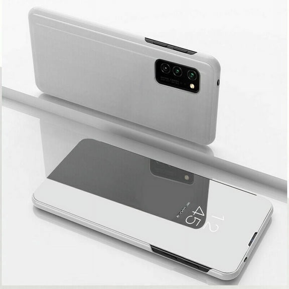 For Samsung Galaxy A13 5G Shockproof Hybrid Flip Stand Mirror Case Cover