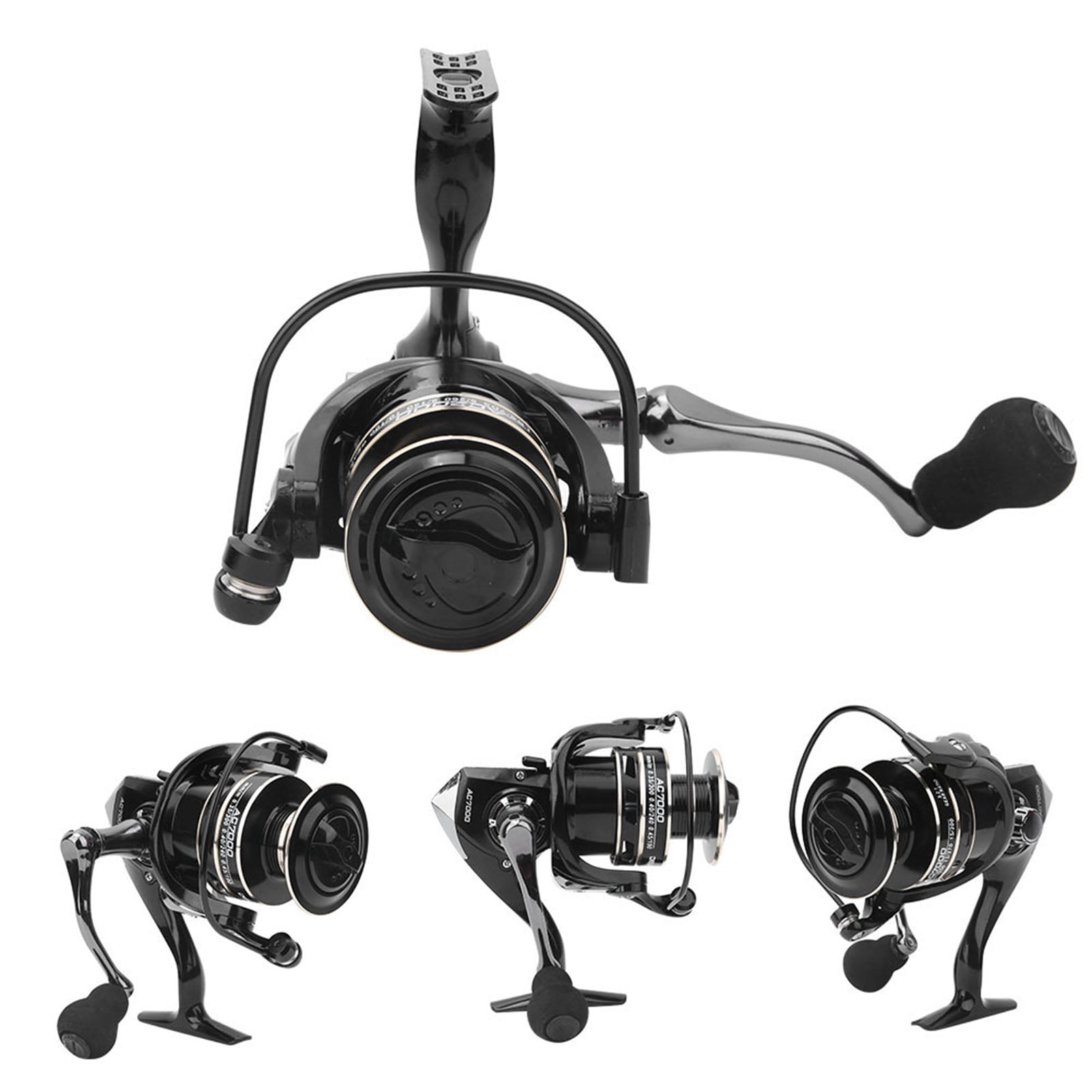 Suodoka Metal Spinning Fishing Reel AC7000 Long Range Throwing Sea Fish Bait Casting Wheel Accessory for Saltwater and Freshwater Fishing, 5.91 inches / 15.00 cm, 15.2 oz / 431 g