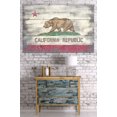 thumbnail image 3 of Rustic California State Flag (36x54 Giclee Gallery Art Print, Vivid Textured Wall Decor), 3 of 3